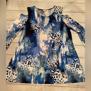 Abstract Blue Top